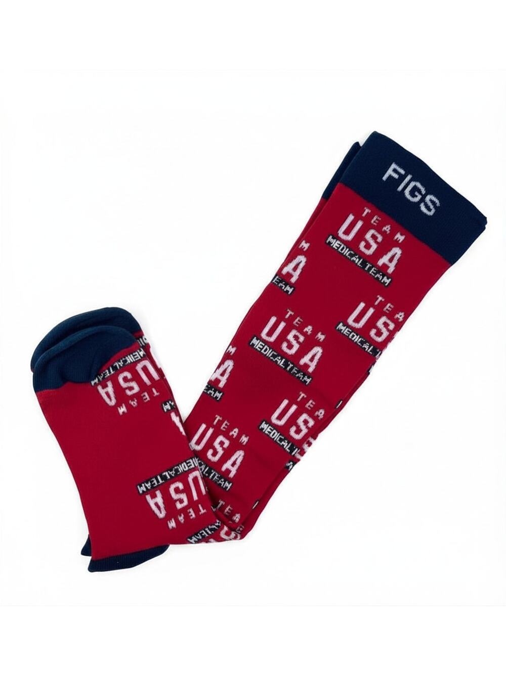 1 Pair FIGS Compression 'USA' Socks Size Medium